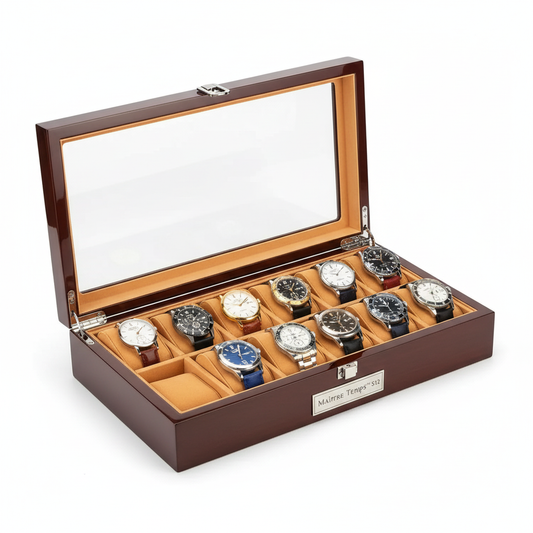 Boîte à Montre - Gardien du Temps Ébène™ Série 12