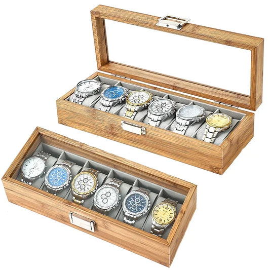 Boîte à Montre - Bambou Prestige Série 6